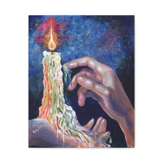 Holding the Flame, Canvas Print
